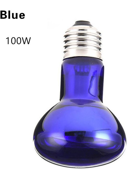 MAVI-100W Stili Pet Isıtma Lambası Gündüz Gece Amfibi Kuş Yılan Basking Güneş Lambası Isı Sürüngen Ampul 25W 50W 75W 100W (Yurt Dışından)