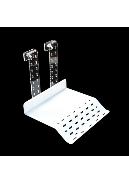 Beyaz-S Tarzı Akrilik Kaplumbağa Kurutma Platformu Brezilya Su Kaplumbağası Yüzen Ada Kaplumbağa Tankı Akvaryum Amfibi Kanca Kurutma Platformu (Yurt Dışından)