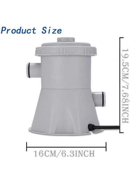 1 Adet Filtre Elemanı Stili 300 Galon Yüzme Havuzu Elektrikli Filtre Pompası Büyük Havuz Filtresi Ev Havuz Temizleyici Çıkarılabilir Filtre Çekirdek Sirkülasyon Pompası (Yurt Dışından) modelleri