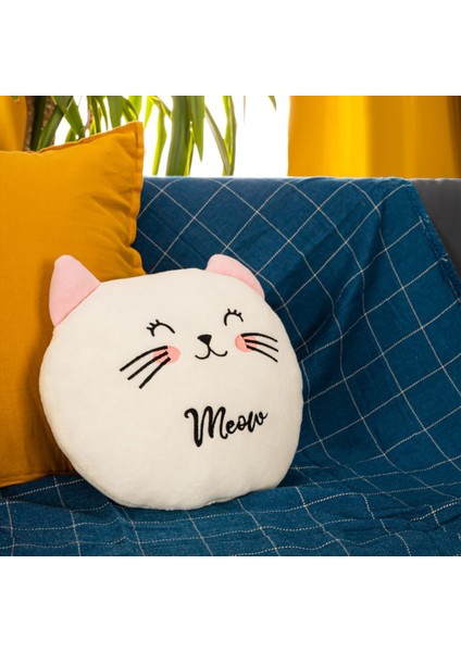 Sevimli Kedi Polar Yastık 35*35CM