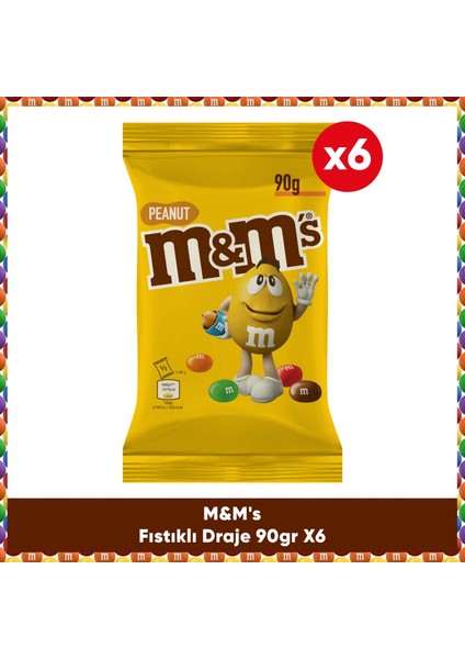 Fıstıklı Draje 90 G 6x