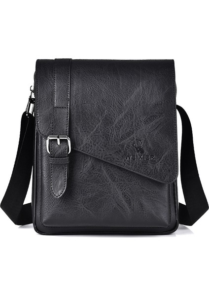 Erkek Retro Günlük Crossbody Çanta Büyük Kapasiteli Tote Çanta Çok Yönlü Sırt Çantası (Yurt Dışından)