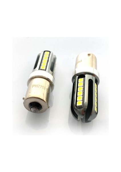 P21W Tek Duy Beyaz LED Geri Vites Oto Ampul PH7219EX modelleri