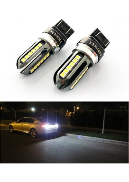 T20 Duy Beyaz LED Geri Vites Oto Ampulü W21W PH7215EX
