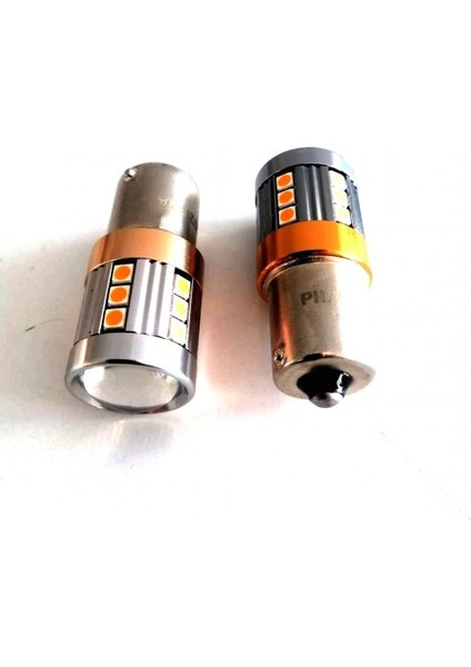 P21W Tek Duy Turuncu LED Oto Ampul PH7219NA