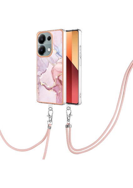 Xiaomi Poco M6 Pro 4g Tampon Mermer Crossbody Kordon Askısı Yumuşak (Yurt Dışından)