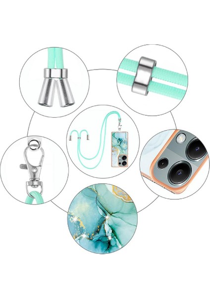 Xiaomi Poco M6 Pro 4g Tampon Mermer Crossbody Kordon Askısı Yumuşak (Yurt Dışından) fırsatları