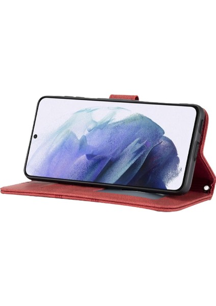 Samsung Galaxy S22 5g Için Flip Case Cüzdan Kılıf Pu Deri Kickstand (Yurt Dışından)