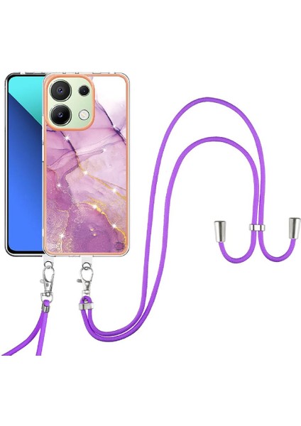 Xiaomi Redmi Için Not 13 4g Tampon Mermer Crossbody Kordon Askısı (Yurt Dışından)
