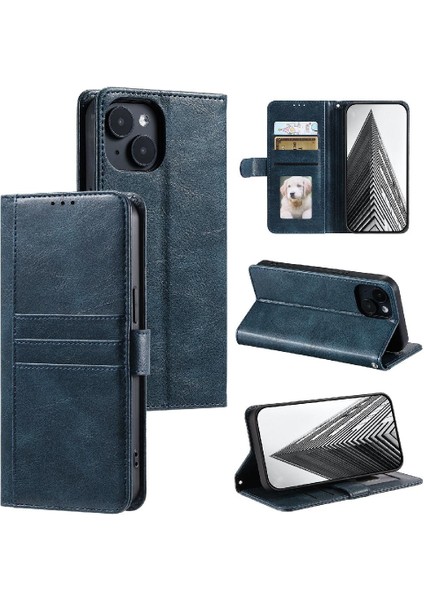 Iphone 14 Için Flip Case 6 Kart Yuvaları Cüzdan Kickstand Pu Deri (Yurt Dışından)