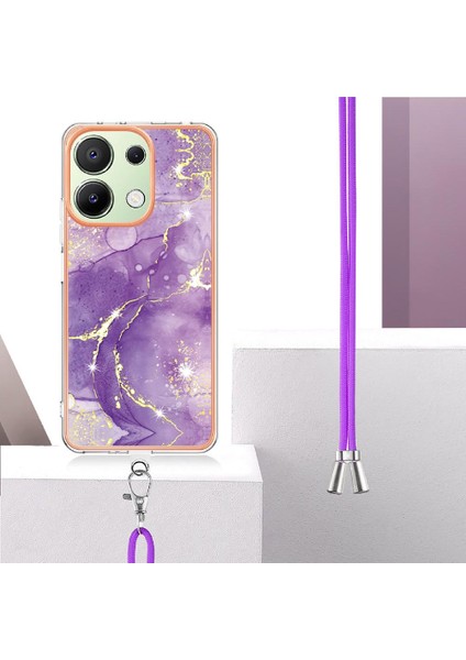 Xiaomi Redmi Için Not 13 4g Tampon Mermer Crossbody Kordon Askısı (Yurt Dışından)