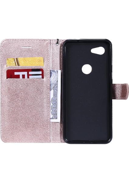 Kart Yuvası Yüksek Kasa ile Google Piksel 3A Klasik Düz Renk Için Flip Case (Yurt Dışından)