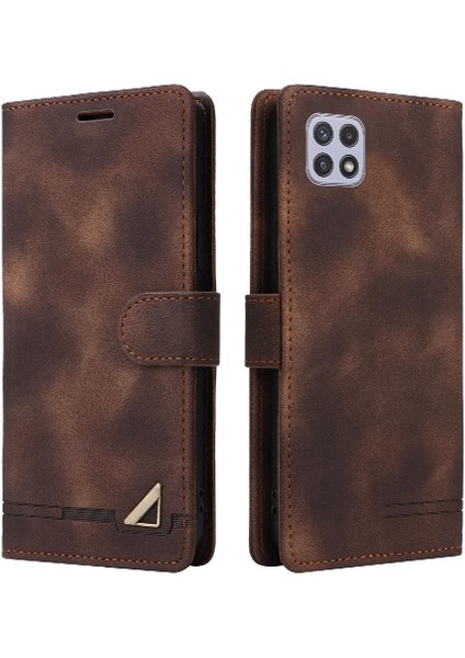 Samsung Galaxy A22 5g Için Flip Case Darbeye Basit Iş Cüzdan (Yurt Dışından)