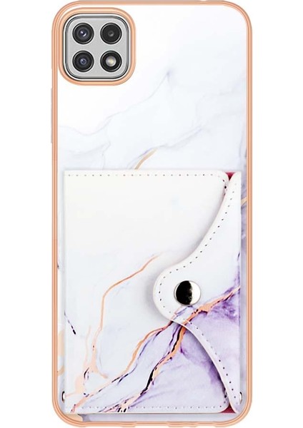 Samsung Galaxy A22 5g Kart Yuvaları Yumuşak Tpu Tampon Ince Cüzdan (Yurt Dışından) modelleri