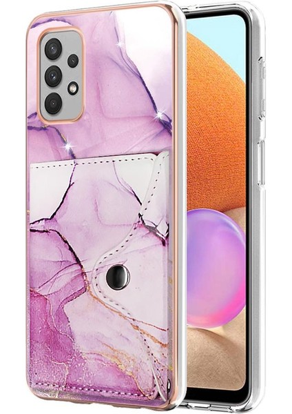 Samsung Galaxy A32 4g Yumuşak Tpu Tampon Ince Cüzdan Kart Yuvaları (Yurt Dışından)
