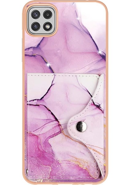 Samsung Galaxy A22 5g Kart Yuvaları Yumuşak Tpu Tampon Ince Cüzdan (Yurt Dışından) modelleri
