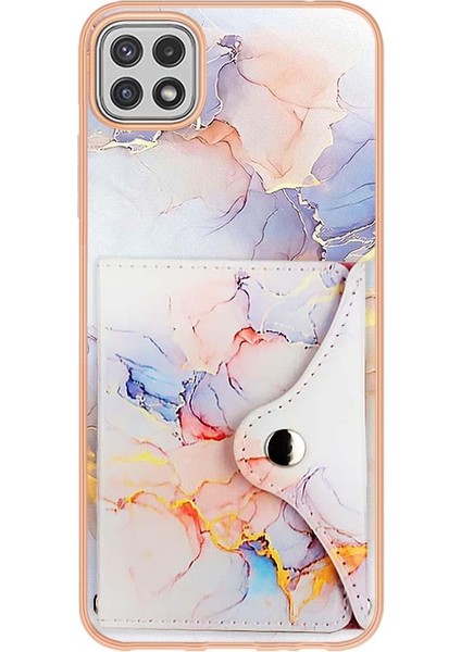 Samsung Galaxy A22 5g Kart Yuvaları Yumuşak Tpu Tampon Ince Cüzdan (Yurt Dışından) modelleri