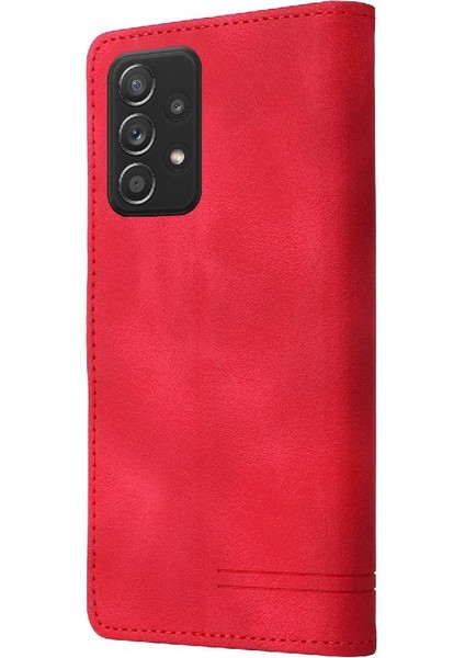 Samsung Galaxy A52 Basit Iş Cüzdan Darbeye Flip Case (Yurt Dışından)