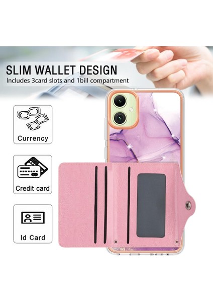 Samsung Galaxy A05 Yumuşak Tpu Tampon Kart Yuvaları Için Kılıf Ince Cüzdan Mermer (Yurt Dışından) fırsatları