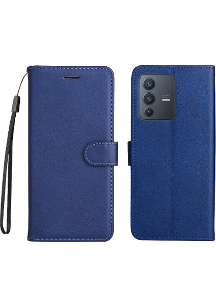 Vivo V23 Için Flip Case 5G/S12 Kart Yuvası ile Yüksek Kaliteli Deri Klasik (Yurt Dışından)