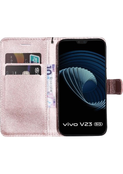 Vivo V23 Için Flip Case 5G/S12 Kart Yuvası ile Yüksek Kaliteli Deri Klasik (Yurt Dışından)