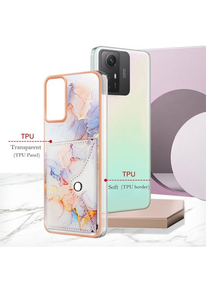 Xiaomi Redmi Için Not 12S 4g Yumuşak Tpu Tampon Mermer Kart Yuvaları Ince (Yurt Dışından) modelleri