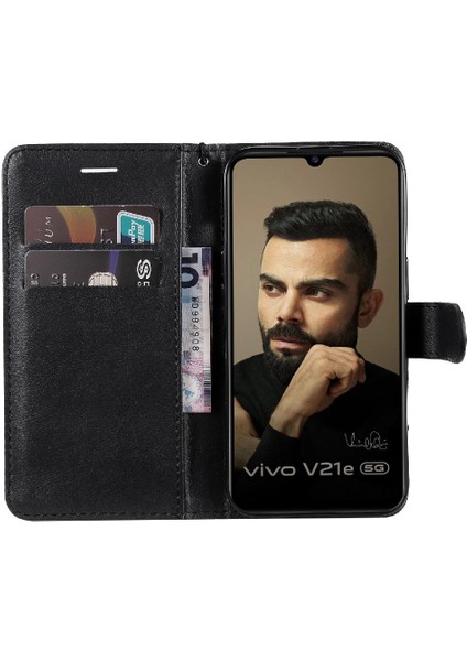 Vivo V21E 5g Klasik Düz Renk Iş Cüzdan Telefon Kılıfı Için Flip Case (Yurt Dışından) fırsatları