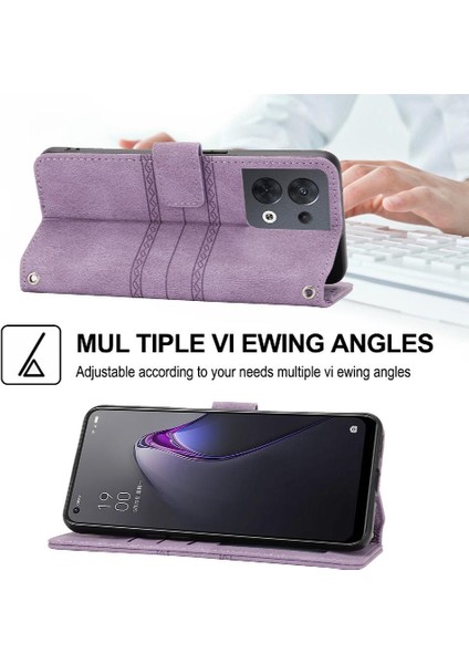 Oppo Oppo 8 5g Için Flip Case Kickstand Cüzdan Kılıf Darbeye Koruyucu (Yurt Dışından) fırsatları