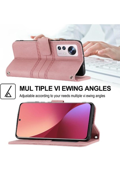 Xiaomi 12/12X/12S Cüzdan Kılıf Manyetik Kapatma Kickstand Pu Için Flip Case (Yurt Dışından)