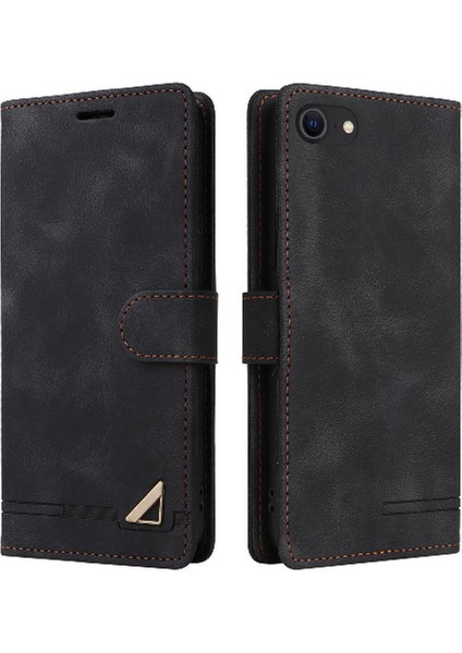 Iphone Se 2022/2020 Deri Çanta Cüzdan Basit Iş Için Flip Case (Yurt Dışından)