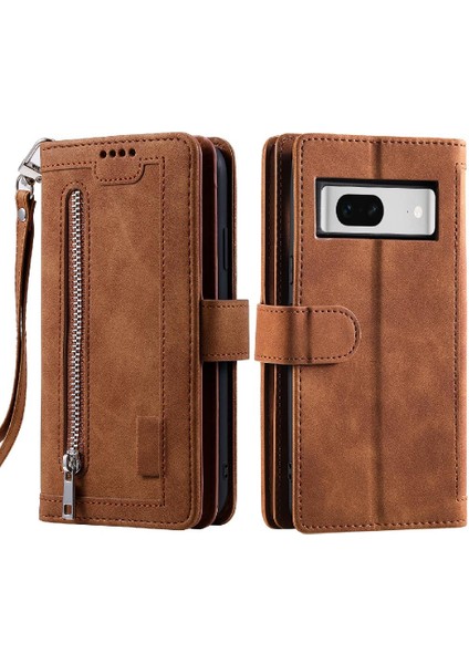 Google Piksel 7 Pro Pu Deri Cüzdan Kickstand Kordon 9 Için Flip Case (Yurt Dışından)