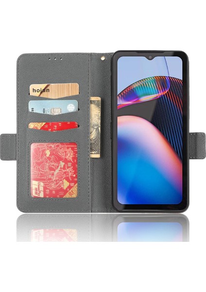Motorola Moto Kedi S75 Pu Deri Manyetik Cüzdan Yan Toka Kartı (Yurt Dışından) fiyatları