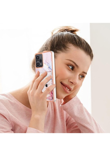 Xiaomi Poco F5 5g Kart Yuvaları Mermer Yumuşak Tpu Tampon Ince Cüzdan (Yurt Dışından) indirimleri