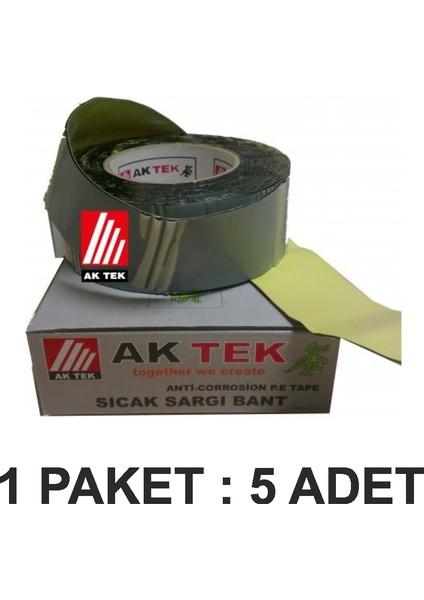 Sıcak Sargı Bant (L) Doğalgaz Boru Izalasyon Paket 5 Li