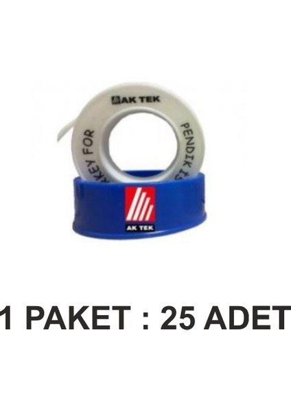 Teflon Bant Su 12MM*0,075MM*12M*0,35G/CM3 Paket 25 Li