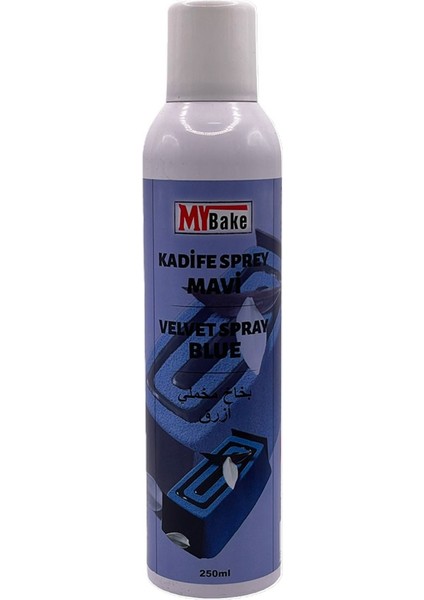 Velvet Kadife Sprey Gıda Boyası 250 ml Mavi
