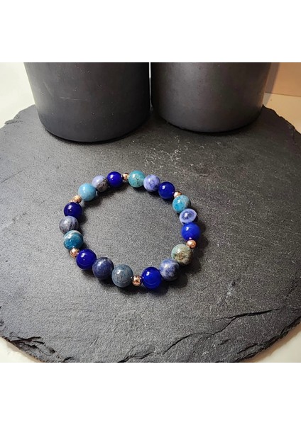 Apatit, Akik ve Sodalit Orjinal Doğal Taş Kadın ve Erkek Bileklik / Zayıflama, Vücut Direnci, Mantık ve Berrak Zihin Bilekliği fiyatları