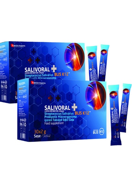 Salivoral Probiyotik Mikroorganizma 2 Gr 30 Saşe X 2 Adet