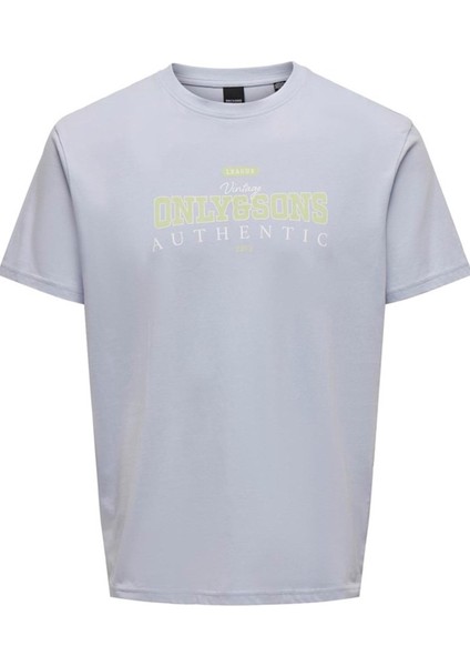 Only & Sons Onsmax Lıfe Logo Ss Tee 22029434 Mavi