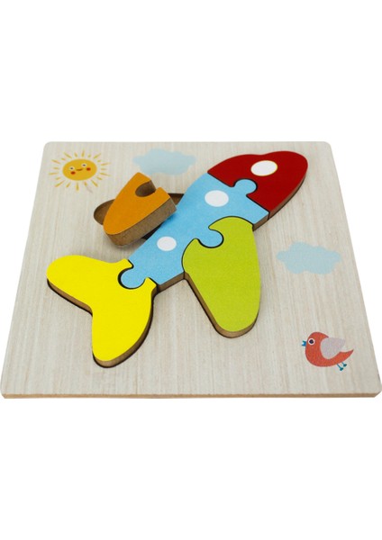 Ahşap Puzzle Uçak Temalı - T5004