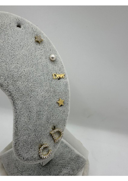 Sarı Renk Kombin Gümüş Küpe fiyatları