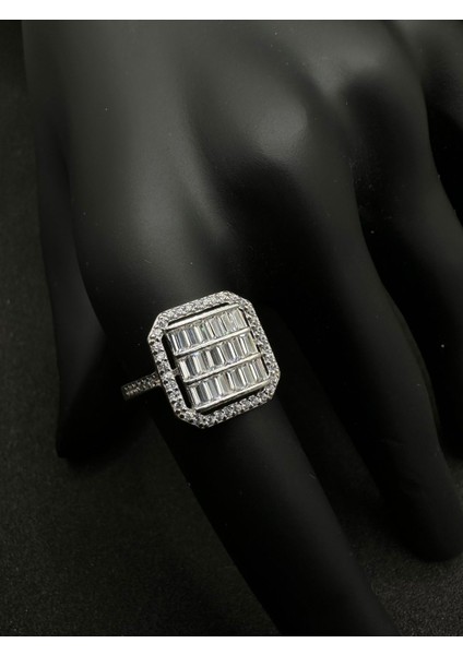 Gümüş Büyük Baget Yüzük modelleri