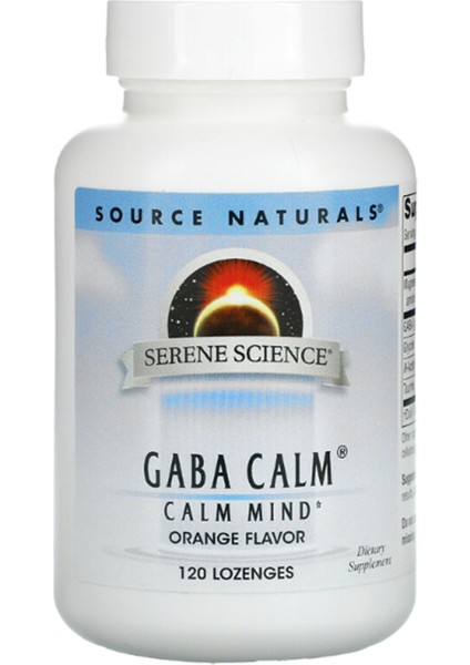 Source Naturals Gaba Calm Orange 120 Lozenges Usa