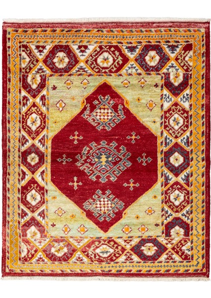 Palas Etnik Desenli El Dokuma Yün Tülü Halı 141X169 cm fiyatları