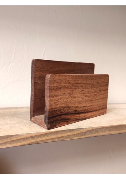 Peçetelik Ceviz Ağacından El Yapımı -Napkin Holder Handmade From Walnut Wood