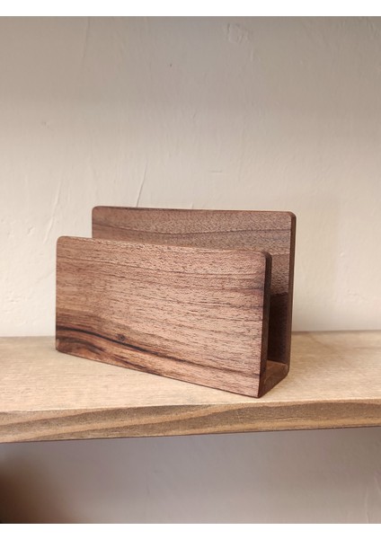 Peçetelik Ceviz Ağacından El Yapımı -Napkin Holder Handmade From Walnut Wood