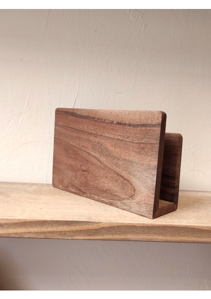 Peçetelik Ceviz Ağacından El Yapımı -Napkin Holder Handmade From Walnut Wood