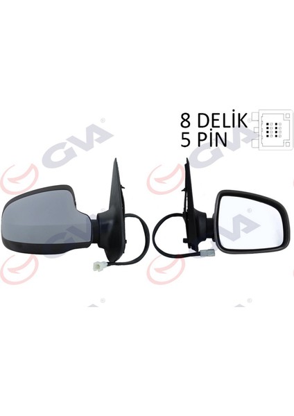 Diş Dikiz Aynasi Sağ Sandero Stepway 12 Elektrikli Isitmali Astarli Konveks VM-6804EHPSR 27053