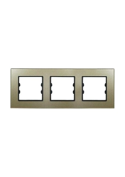 Asfir Schneider Asfora Serisi Pleksiglas Şampanya Üçlü Çerçeve APG303-71 Modeli