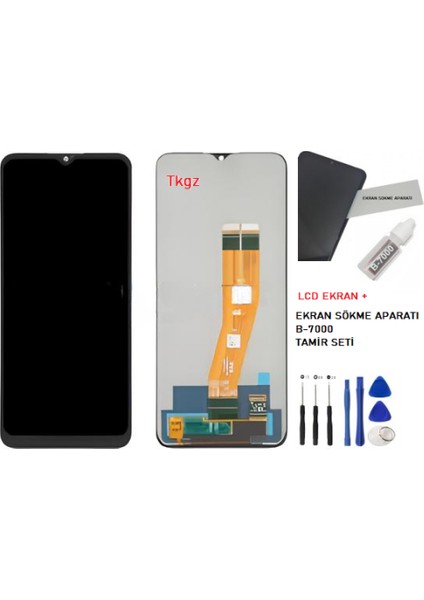 Samsung Galaxy A04E - SM-A042 LCD Ekran Dokunmatik Orijinal Kalite + B-7000 + Tamir Seti